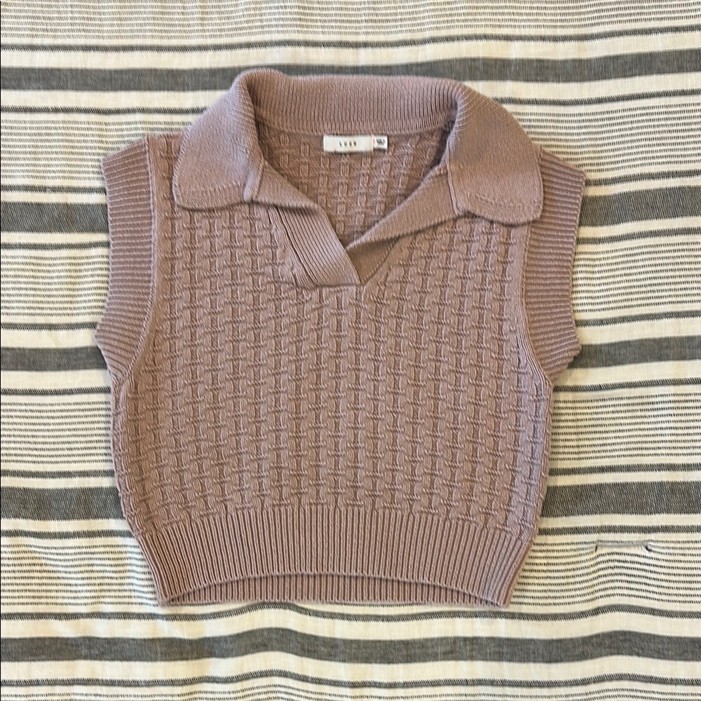 Women’s Mauve Sweater Vest